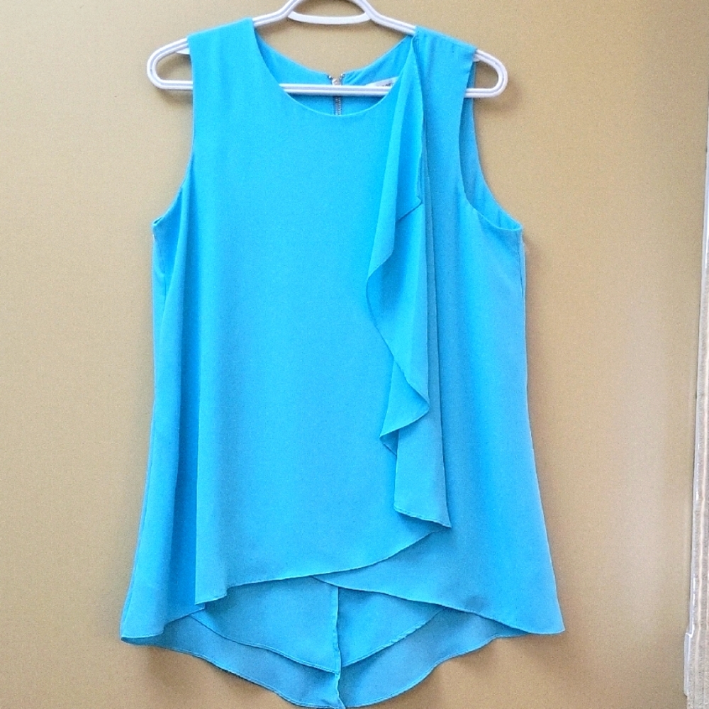Bianca Nygard Sleeveless Blue Blouse